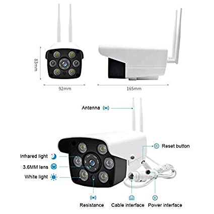 Wireless WiFi 2MP Full HD 1080p Waterproof Indoor and Outdoor IP Security Bullet CCTV Security Camera - Image 6