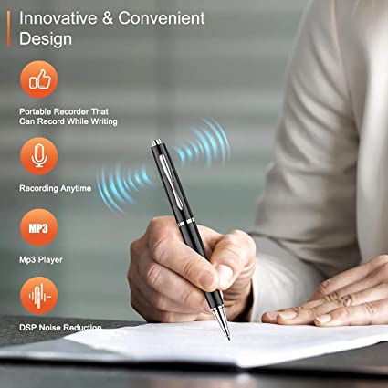 Latest Slim Design 4k Digital Pen Voice Recorders Mini Portable Recorder for Meeting Classes Lectures Speech Interviews with 16 GB inbuilt Memory - Image 3