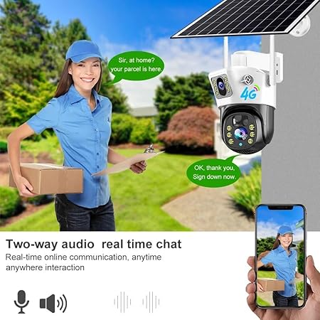 Supercam 4G 5MP HD Solar Camera | Supports All SIM Cards (4G) | Cloud Storage, 360 Degree Rotate, PIR Detection & Smart IR Camera for Parking, Detection Alarm - Image 6