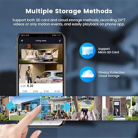 Weatherproof (IP66) | 2 Way Talk | Motion Detect | Supports SD Card Up to 256 GB | Color Night Vision 4G/5G SIM 5+5MP Dual Lens | Screen Pan & Tilt Zoom CCTV Outdoor Camera - Image 6