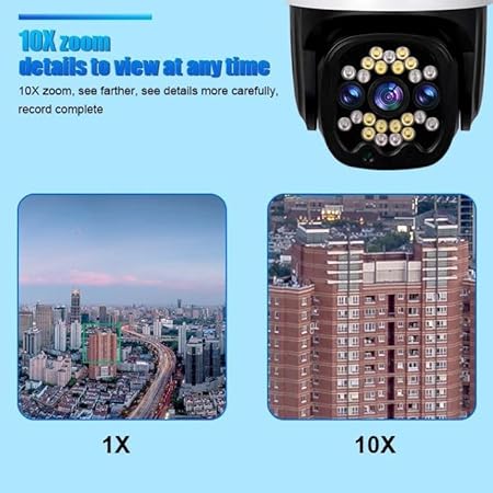Color Night Vision, High Speaker Alarm Security | 4G/WI-FI V380pro 3MP IP PTZ Camera with Motion Detection Outdoor Camera - Image 5