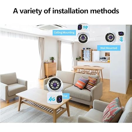 Night Vision| AI Human Detect| Motion Alert|Cloud & SD Record| SD Card Support Upto 256GB| Indoor CCTV | 4G 5+5MP CCTV Security Camera 360° Pan & Tilt| Dual Lens/Dual View - Image 7