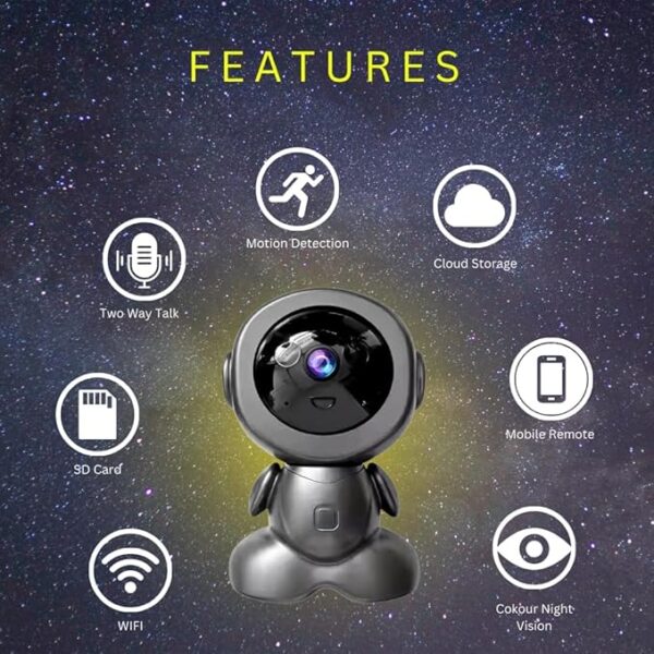 AI Human Detection | Color Night Vision | Advanced Motion Tracking | Security Camera | 3MP 360° WiFi CCTV Camera for Home Indoor/Outdoor - Image 2